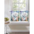 thumbnail image 4 of Octopus Coastal 2 Panel Kitchen Curtains for Small Windows, Summer Nautical Starfish Coral Ocean Bathroom Tier Curtain, Short Window Treatment for Bedroom/Living Room 55"x24", 4 of 6