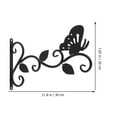 thumbnail image 2 of 1 Set Wall Hanging Flower Pot Support Plant Bracket Hook Hanging Plants Iron Bracket, 2 of 6