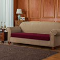 thumbnail image 3 of Subrtex Stretch Textured Grid Furniture Seat Cushion Slipcover, 3 of 6