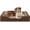 Brown, variant on Orthopedic Dog Bed for Medium Dogs - Washable Dog Sofa Beds Medium, Supportive Foam Pet Couch Bed with Removable Washable Cover, Waterproof Lining and Nonskid Bottom, Black