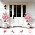thumbnail image 2 of 5-ft artificial cherry blossom tree in blanca pot - realistic fake sakura tree para indoor/outdoor home, garden, oficina y wedding decor (single), 2 of 6