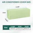 thumbnail image 2 of Uxcell Air Conditioner Cover Indoor AC Cover Leather Dustproof Dust Cover for Wall-Mounted Split Air Conditioner Green 37", 2 of 6