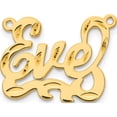 thumbnail image 2 of 10k Yellow Gold Diamond-cut Name Plate Polished Material Primary Handcrafted Feminine Glistening Bring sparkle and sophistication to your day, 2 of 4