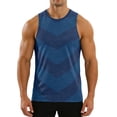 thumbnail image 4 of Workout Tank Tops for Men Moisture Wicking Quick Dry Sleeveless Sjirts Breathable Cut Off Muscle Gym Workout Running Mesh Shirt for Summer, 4 of 5