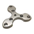 thumbnail image 4 of Guardoinrt Durable Titanium Pendant Gift For Yourself Or Loved Ones Built To Last Titanium Trilateral Keychain Alloy Finger Tiger Titanium Pendan 5Set, 4 of 6