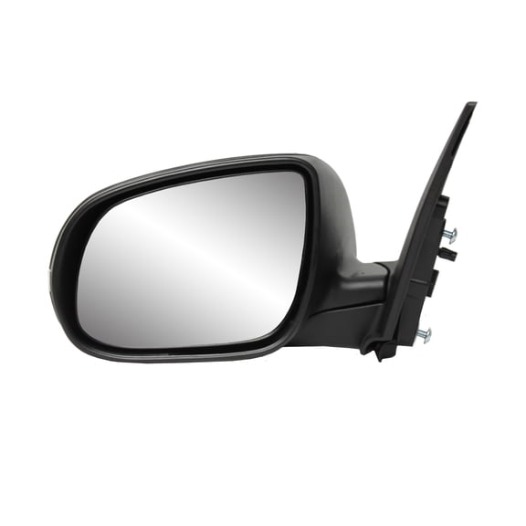 75568K - Fit System Driver Side Mirror for 10-11 Kia Rio 5 Wagon/ Rio Sedan, textured black w/ PTM cover, w/ turn signal, foldaway, Heated Power