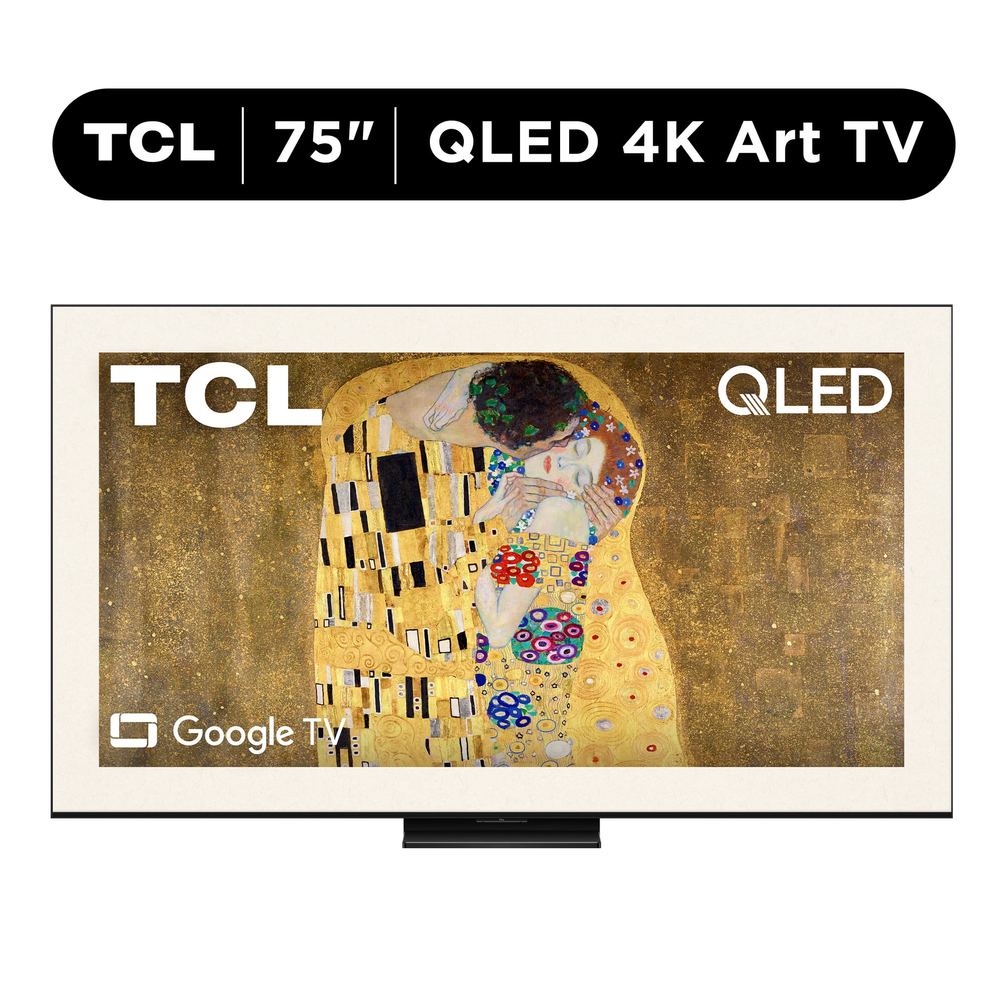 TCL 75" A400U Designer Series QD-Mini LED QLED 4K Smart Google TV (New 2026) - Art Library, Flush Wall Mount Included, Halo Control System, Local Dimming Pro, High Brightness Pro - 75A400U