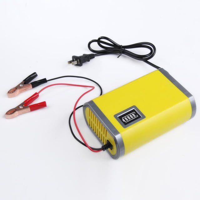 Cargador de batería de motocicleta de 12V 6A cargador de batería de almacenamiento de plomo y ácido enchufe de EE. UU.