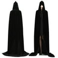 thumbnail image 1 of yingyy Cloth Black Red Velvet Cape Long And Spacious For Halloween Costume Easy To Clean Unique Style black, 1 of 6