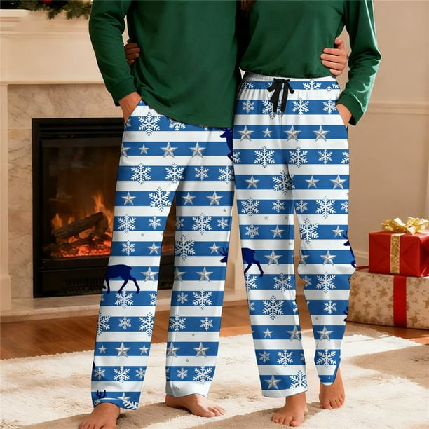 Pantalones de pijama largos para hombre, informales, con estampado a cuadros, holgados, deportivos, elásticos, rectos, vintage, con bolsillos