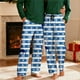 thumbnail image 1 of Pantalones de pijama largos para hombre, informales, con estampado a cuadros, holgados, deportivos, elásticos, rectos, vintage, con bolsillos, 1 of 9