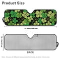 thumbnail image 3 of FUIALDOLG Green St. Patrick Leaves Windshield Sun Shade for Car Off-road Vehicle SUV Truck (52.95x16.14 Inches), Sun Shade Windshield, Shades for Windows, Protector Blocks UV, Funny Car Decor, 3 of 7