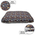 thumbnail image 3 of Autumn Pet Bed, Theme Doodle Animals Heart Shapes and Vegetation of Forest Habitat, Chew Resistant Pad for Dogs and Cats Cushion with Removable Cover, 24" x 39", Multicolor, by Ambesonne, 3 of 4
