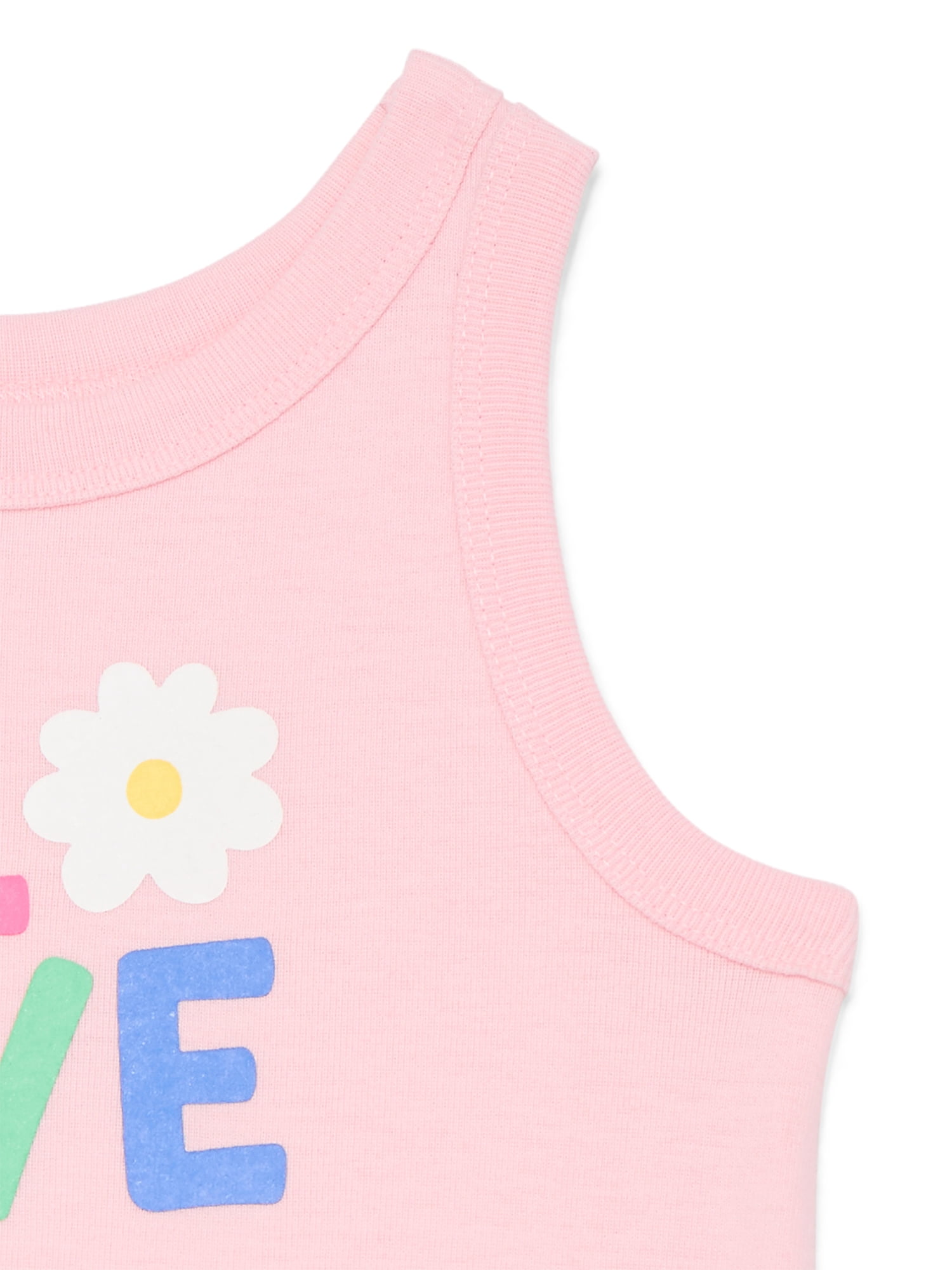 Wonder Nation Toddler Girls Ribbed Tank Top, Sizes 18M-5T