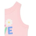 thumbnail image 3 of Wonder Nation Toddler Girls Ribbed Tank Top, Sizes 18M-5T, 3 of 3