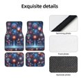 thumbnail image 4 of Fuzoiu Fireworks1 Print Carpet Floor Mats for Car,Car Foot Mat Set,Universal Fit 4 Piece Mat Pad Set,Fits Most Cars Trucks Vans Sedans SUV Auto Carpet Mat Se, 4 of 7