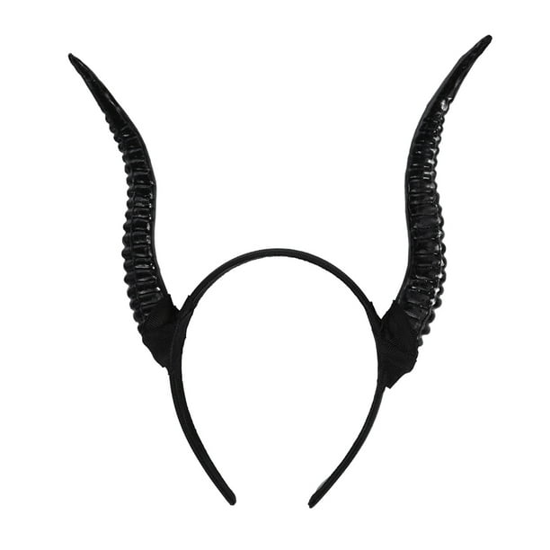 KAKOWELY Diadema con cuernos para disfraz de Halloween, divertida diadema para cosplay para mujer