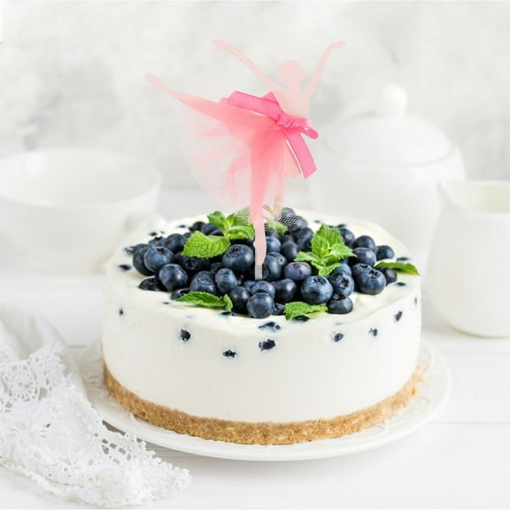 SHINYPASING Princess Cupcake Topper Red 5Pcs Paper