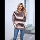 thumbnail image 5 of Camisas de Larga para Mujer, Sudaderas con Capucha y Bolsillo Tipo Canguro, Sudaderas de Otoño. Rojo Ladrillo L, 5 of 10
