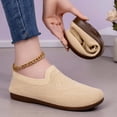 thumbnail image 4 of CAIXAI Walking Shoes for Women Orthopedic Dress Shoes for Women Lightweight Knit Upper Embroidery White Sneakers for Women Walking Anti-Skid Adjustable Upper Mary Jane Flats Hands-Free Barefoot Shoe, 4 of 5