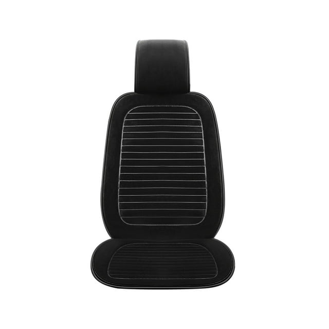 IROINID Winter Short Plush Car Seat Thickened Warm Single Seat Cushion