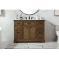 thumbnail image 3 of Elegant Decor Americana 48" Wood Single Bathroom Vanity in White, 3 of 7
