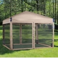 thumbnail image 2 of Aoodor 12'x12' Pop Up Canopy with Removable Mesh Sidewalls, Outdoor Portable Instant Shelter Tent-Beige, 2 of 8