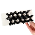 thumbnail image 1 of Soft Fabric Color Palette Hair Barrettes for Daily Use Rose Red, 1 of 4