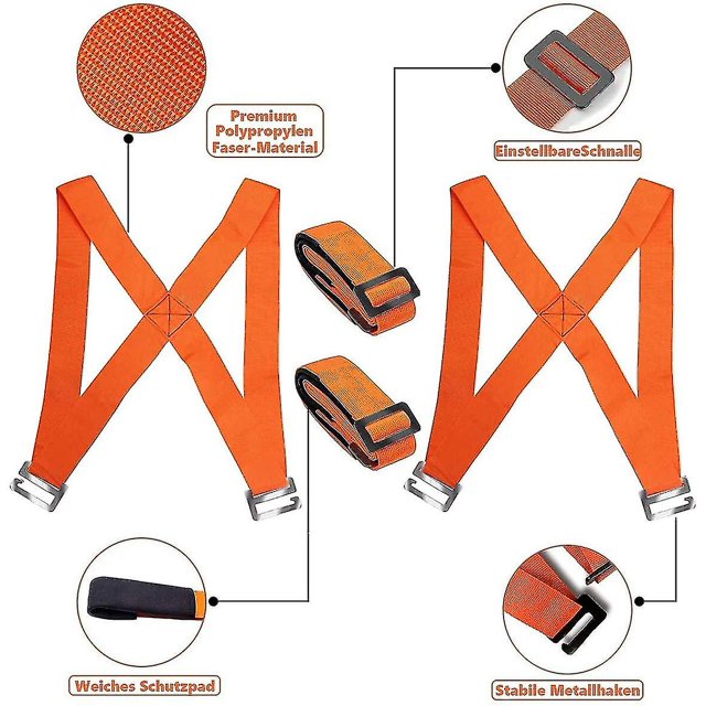 Correas móviles Ayuda móvil para transportar muebles pesados Para facilitar el levantamiento de objetos pesados Reduce el dolor de espalda ShuxiuWang 8390613582966