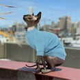 thumbnail image 6 of UOSIA Cat Clothes, Stretchy Cat Shirt, Cat Sweater with Sleeves, Sphynx Cat Clothes, 6 of 6
