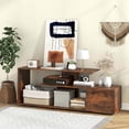 thumbnail image 2 of Costway 60" TV Stand with Charging Station Storage Shelves Industrial Entertainment Center, 2 of 10