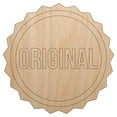 thumbnail image 1 of Original Circle Seal Wood Shape Unfinished Piece Cutout Craft DIY Projects - 6.25 Inch Size - 1/8 Inch Thick, 1 of 7
