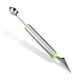 thumbnail image 3 of Inteprter Gadgets de cuchara de fruta 2 en 1 de acero inoxidable de doble cabeza DIY helado patata ensalada de verduras cuchara de excavación Cocina y Comedor Verde Inteprter HA012640-01, 3 of 6
