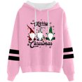 thumbnail image 1 of WILLBEST Sweat à Capuche pour Femmes, Imprimé de Noël, Manches Longues, Sweat à Capuche Festif turquoise, 1 of 4