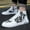 Black, variant on ZTTD Men Shoes High Top Fashion Casual Shoes for Walking Lace Up Sports Shoes