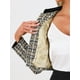thumbnail image 5 of CHAQUETA CORTA DE TWEED INSPIRADA EN CHIC PARA MUJERES, CON CUELLO ALTO, DOBLE BOTONADURA, ELEGANTE BLAZER DE CUADROS M EN BEIGE CLARO, 5 of 6