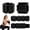 Black 1 Pound, variant on YouAan Adjustable Wrist And Ankle Weights, 2 Pieces Per Set, Total Weight 1 Lbs, Pink Workout Accessory For Yoga, Dance, Ballet
