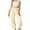 Yellow, variant on Maean Girls Straight Leg Pants Elastic High Waist Loose Casual Trousers Pant with Pockets for Kids 3-13 Years