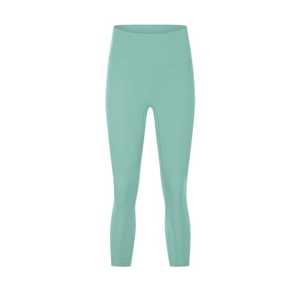 Pantalones de yoga de cintura alta y levantamiento de cadera desnudos, ajustados y elásticos, para adelgazar el abdomen, para correr y hacer ejercicio, para mujer