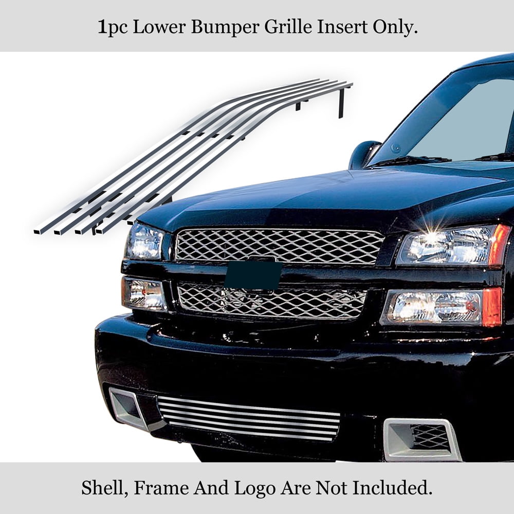 Compatible With 03 06 Chevy Silverado Ss 1500 Stainless Lower Bumper Billet Grille N19 Sc Walmart Com
