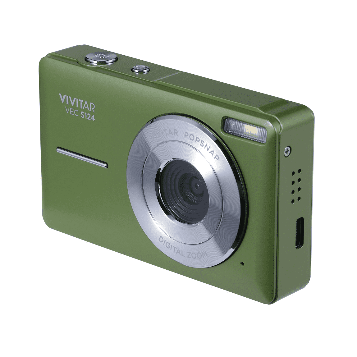 Vivitar Popsnap Compact Digital Camera, Green, 16X Zoom, 1080p, Built-in Flash, Micro SD, Slim Lightweight Pocket Design