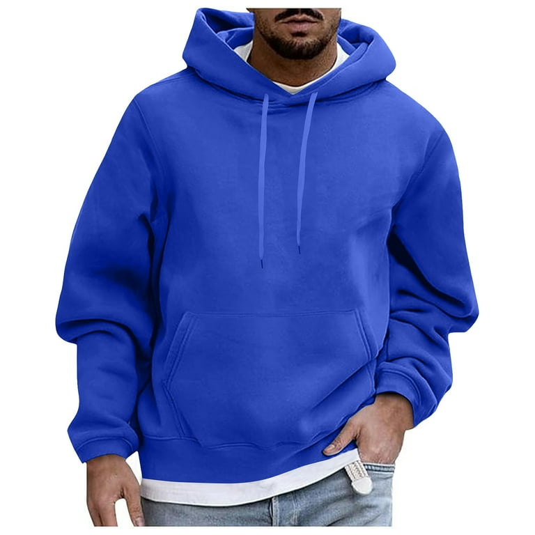 Heavyweight Hoodie Oversized Royal Blue Hoodie Siilsaa Mens