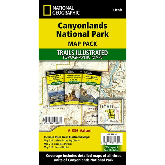 National Geographic Trails Illustrated Map: Canyonlands National Park [map Pack Bundle] - Folded Map