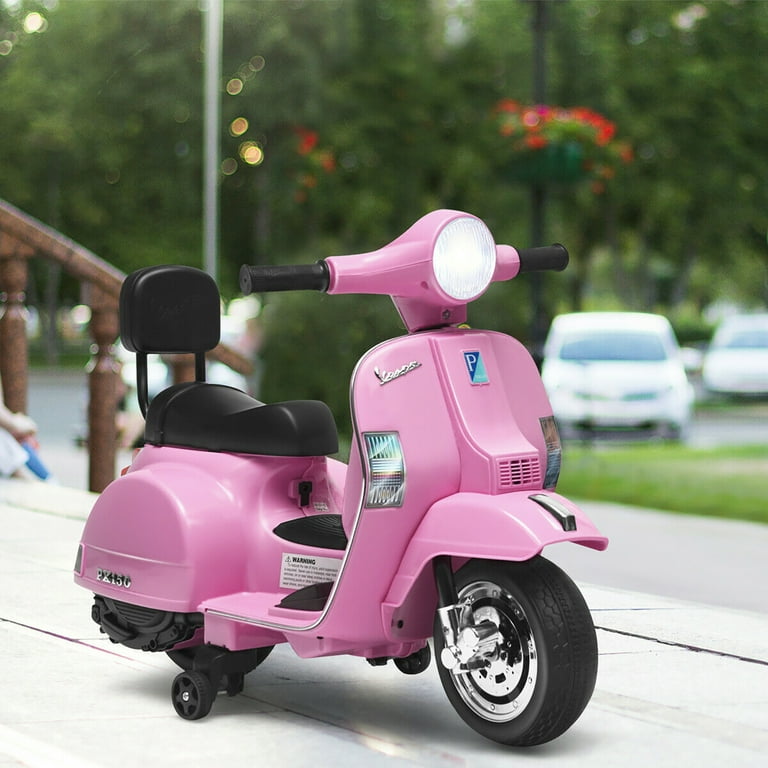 Pink vespa scooter online 6v