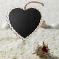 thumbnail image 2 of Hanging Mini Chalkboards Heart Shaped for Leaving Message 1 Piece Bamboo, 2 of 5