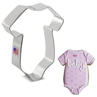 Miss Doughmestic Baby GIRL Onesie with Bow Cookie Cutter and Fondant Cutter  and Clay Cutter Baby Shower, Fondant Cutter, Clay Cutter