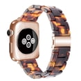 thumbnail image 3 of SEURE Resin Band Compatible with Apple Watch Band 38mm/40mm/41mm/42mm,Fashion Lightweight Replacement Strap for iWatch Series S11/10/9/8/7/6/5/4/3/2/1SE Women Men Amber Brown, 3 of 8