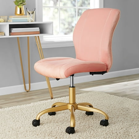 Mainstays Plush Velvet Office Chair Multiple Colors Estoreinfo