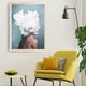 thumbnail image 1 of Pintura en lienzo de figura, decoración de pared de plumas y niñas de 40x60cm, pintura en lienzo de plumas, diseño de última generación, 1 of 8