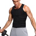 thumbnail image 3 of Chaleco de neopreno para hombre para entrenamiento de cintura, chaleco ajustable para entrenamiento corporal con cremallera doble, 3 of 5